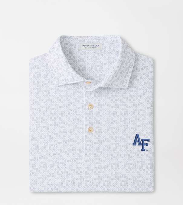 Air Force Academy Bases Loaded Performance Jersey Polo in White
