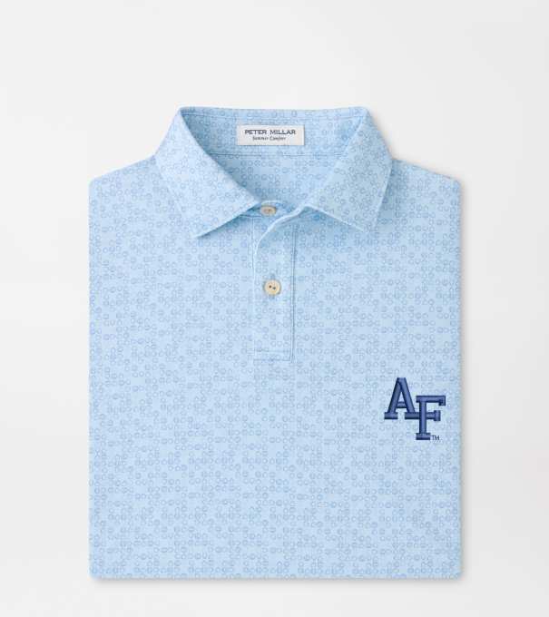 Air Force Academy Bases Loaded Youth Performance Jersey Polo in PALE BLUE