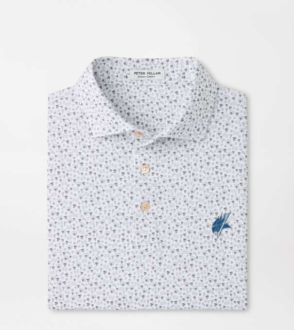 Elizabeth City Buzzer Beater Performance Jersey Polo in White