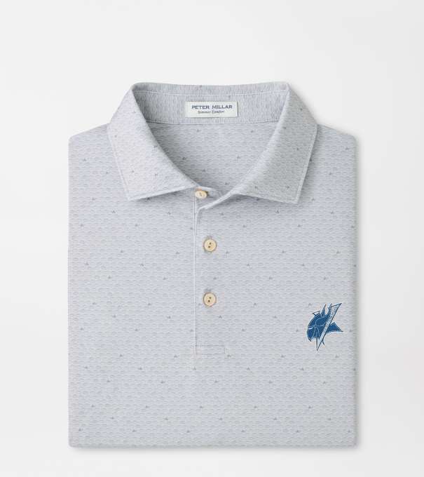 Elizabeth City On The Ball Performance Jersey Polo in British Grey