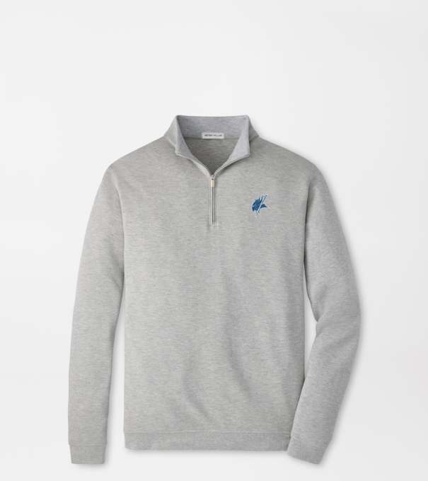 Elizabeth City Crown Comfort Quarter-Zip Pullover in Light Grey