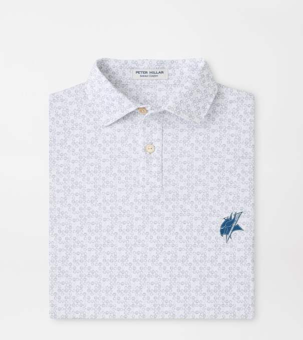 Elizabeth City Bases Loaded Youth Performance Jersey Polo in White