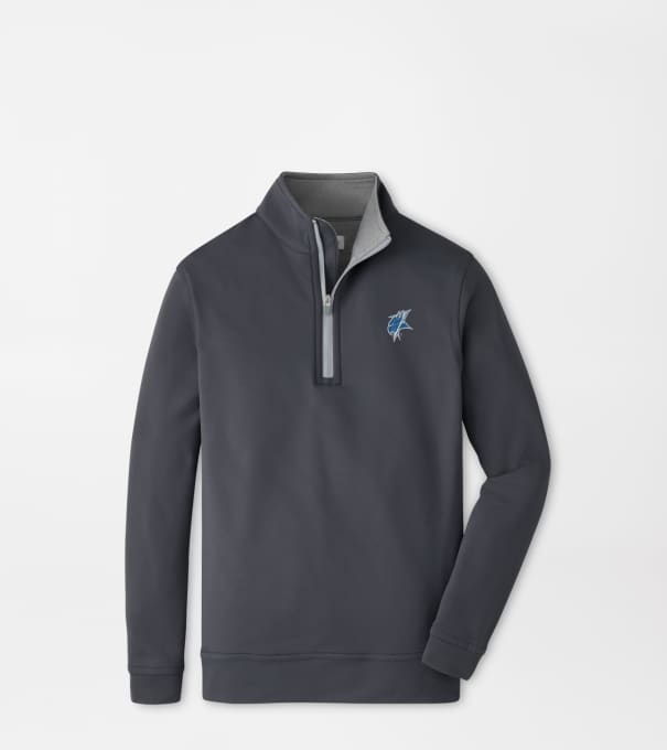 Elizabeth City Perth Youth Performance Quarter-Zip in Iron