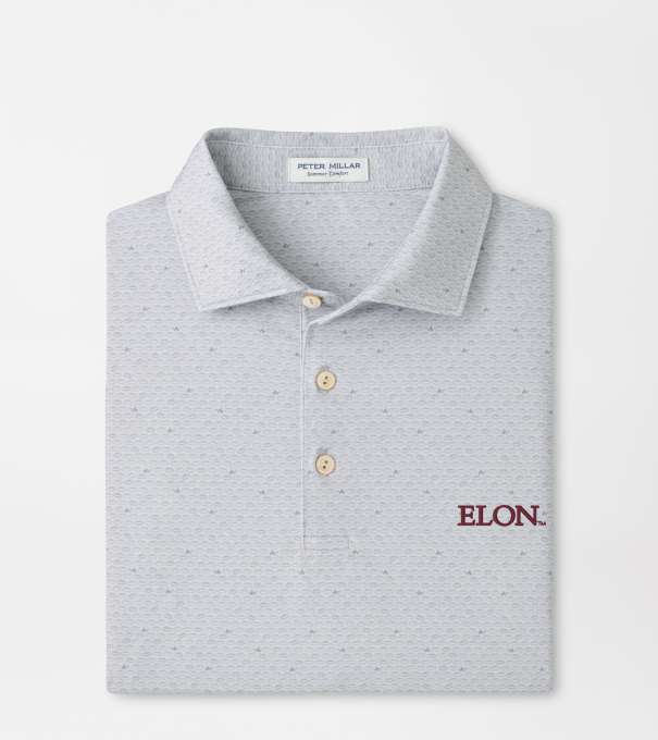 Elon On The Ball Performance Jersey Polo in British Grey