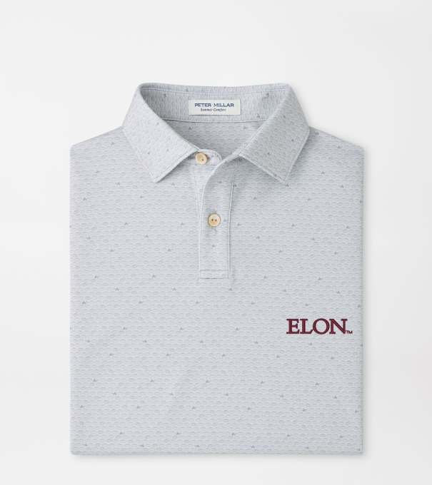 Elon On The Ball Youth Performance Jersey Polo in British Grey