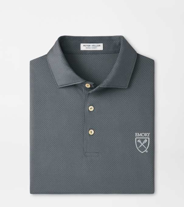 Emory Hugo Performance Jersey Polo in Iron