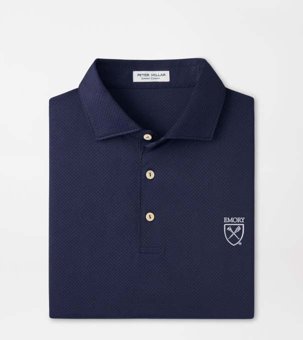 Emory Hugo Performance Jersey Polo in Navy