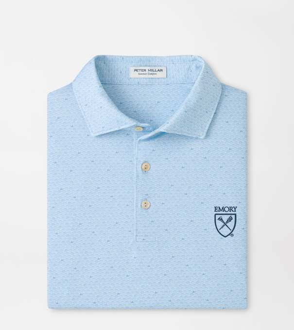 Emory On The Ball Performance Jersey Polo in PALE BLUE