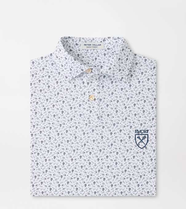 Emory Kick Off Youth Performance Jersey Polo in Gale Grey