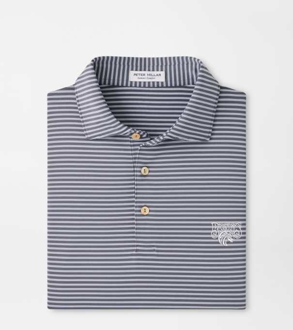 Fayettville State Tiebreaker Performance Jersey Stripe Polo in Iron