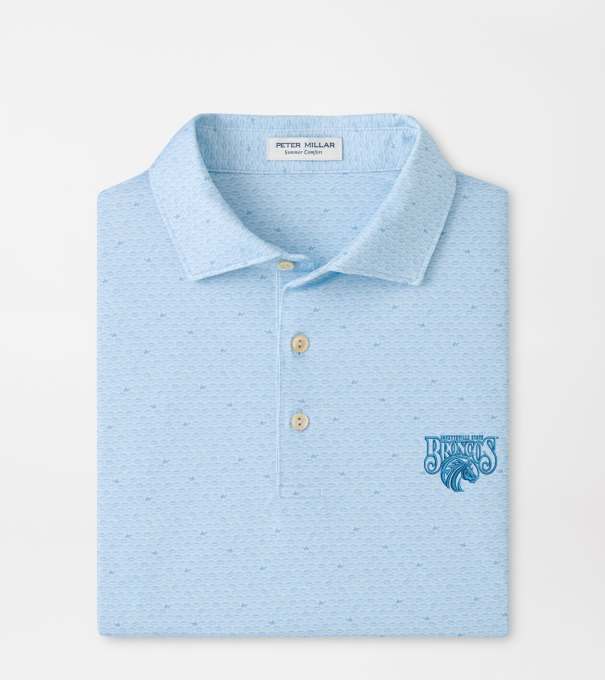 Fayettville State On The Ball Performance Jersey Polo in PALE BLUE