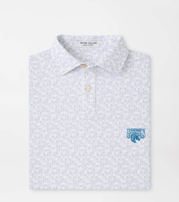 Fayettville State Bases Loaded Youth Performance Jersey Polo in White