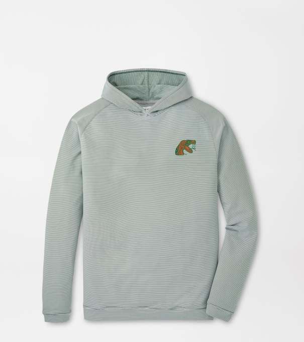 Florida A&M Pine Sugar Stripe Performance Hoodie in Green1