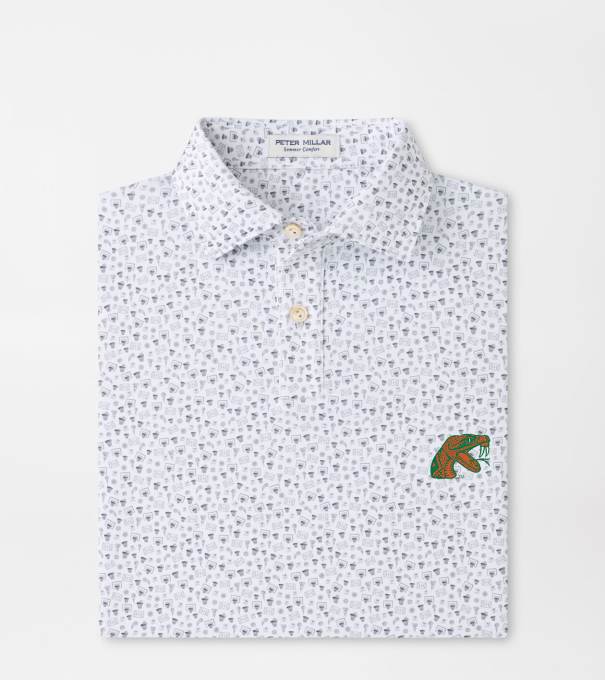 Florida A&M Buzzer Beater Youth Performance Jersey Polo in White