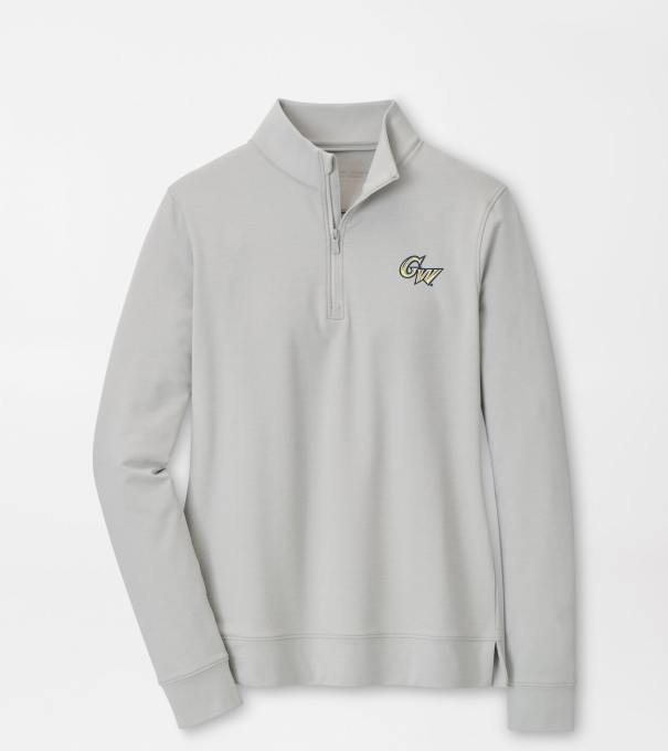 George Washington University Women's Perth Performance Pullover in British Grey