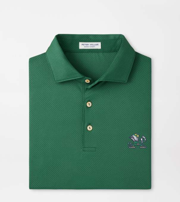 Notre Dame Fighting Irish Hugo Performance Jersey Polo in Green1
