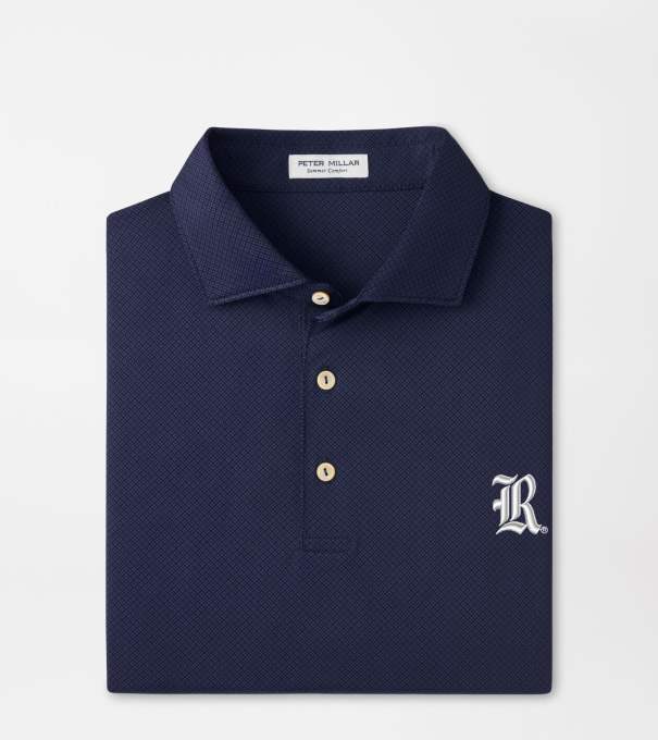 Rice University Hugo Performance Jersey Polo in Navy