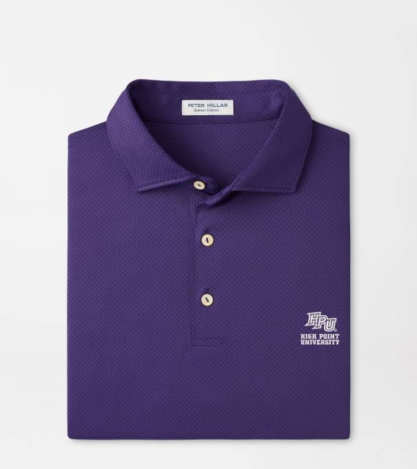 High Point University Hugo Performance Jersey Polo in Purple2