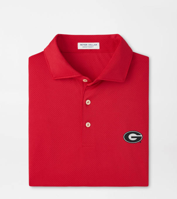 Georgia Hugo Performance Jersey Polo in Red3