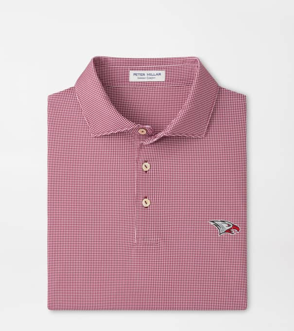 NC Central Border Performance Jersey Polo in Maroon2