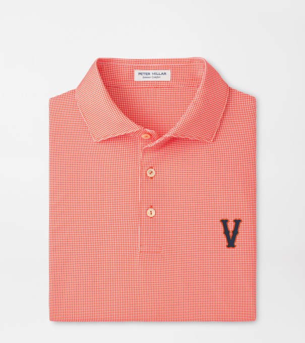 Virginia Vault Border Performance Jersey Polo in Orange6