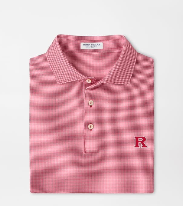 Rutgers Border Performance Jersey Polo in Red3