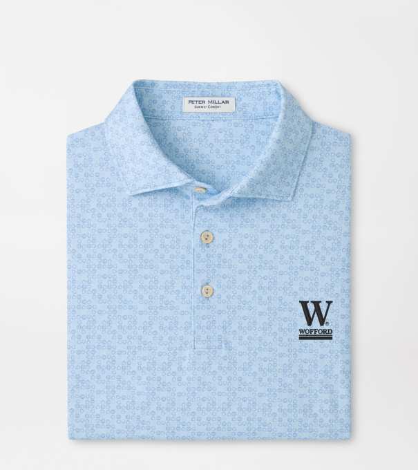 Wofford Bases Loaded Performance Jersey Polo in PALE BLUE