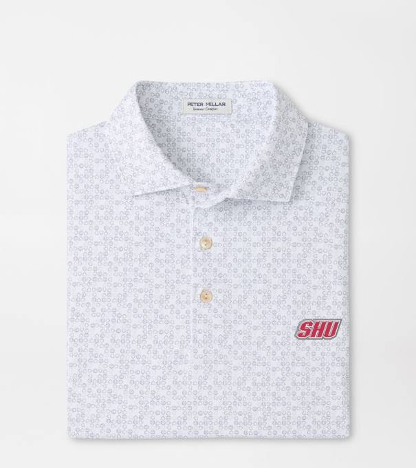 Sacred Heart University Bases Loaded Performance Jersey Polo in White