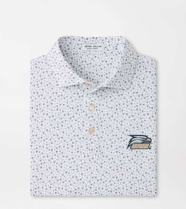 Georgia Southern Buzzer Beater Performance Jersey Polo in White
