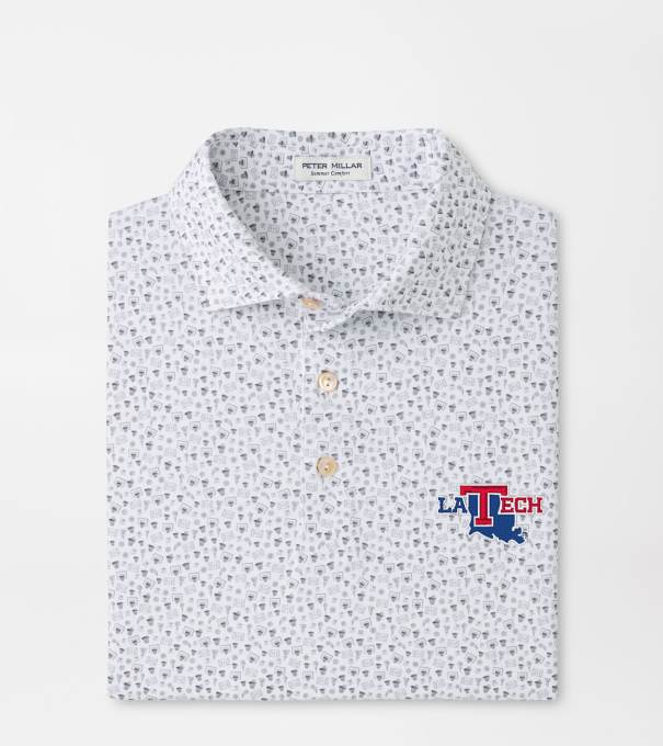 Louisiana Tech Buzzer Beater Performance Jersey Polo in White