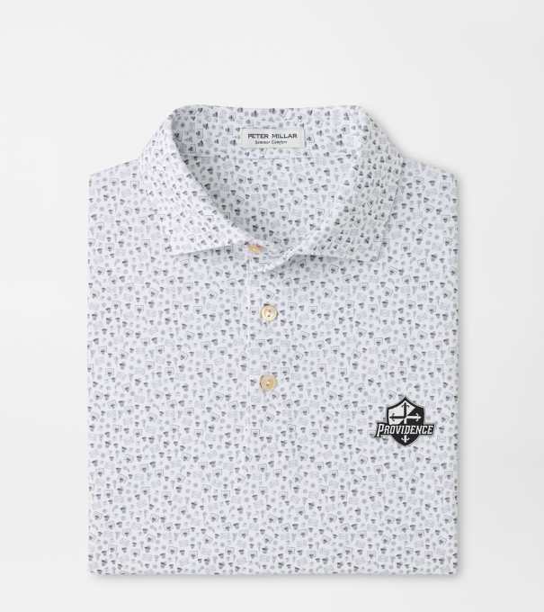 Providence Buzzer Beater Performance Jersey Polo in White