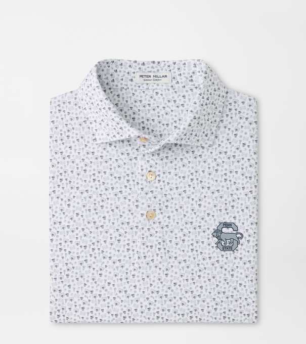 Penn State Vaut Buzzer Beater Performance Jersey Polo in White