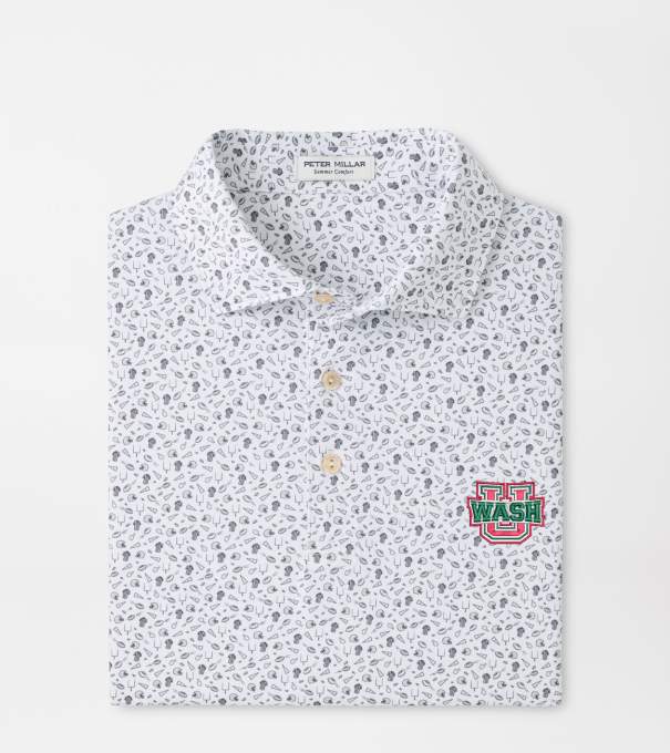 Washington St. Louis Kick Off Performance Jersey Polo in Gale Grey