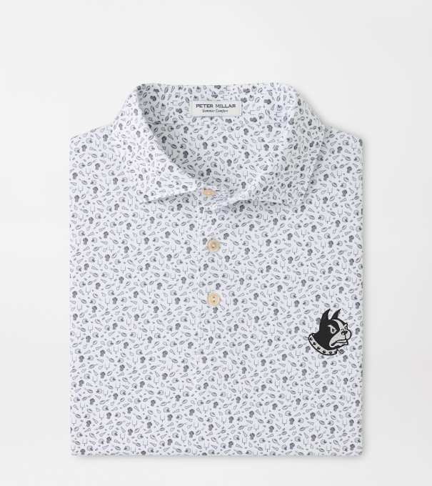 Wofford Terrier Kick Off Performance Jersey Polo in Gale Grey