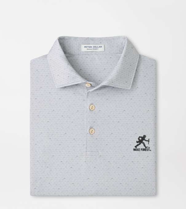 Wake Forest Walking Deacon On The Ball Performance Jersey Polo in British Grey