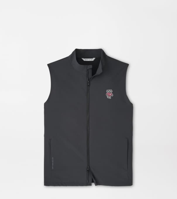 Wisconsin Badgers Dunes Vest in Black
