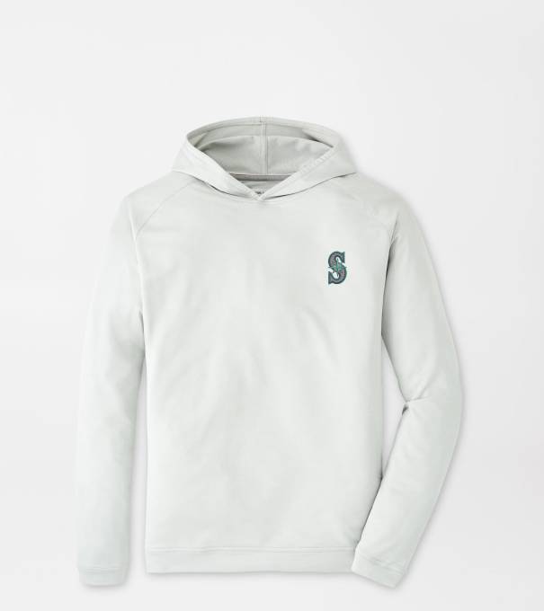 Seattle Mariners Pine Performance Hoodie in British Grey