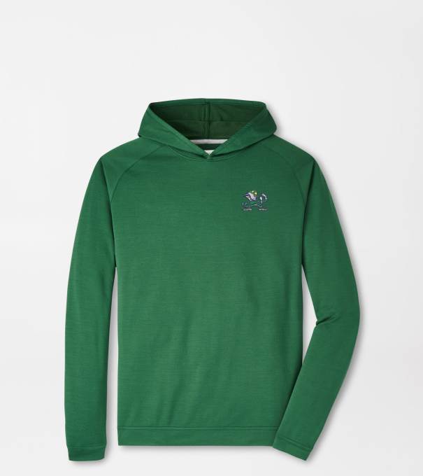 Notre Dame Fighting Irish Pine Performance Hoodie in Green1