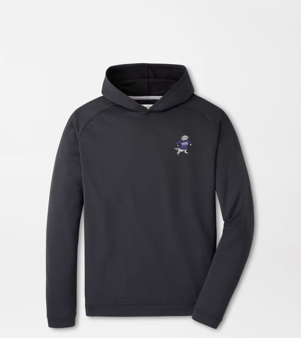 TCU Vault Pine Performance Hoodie in Black