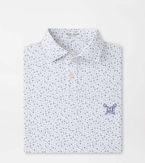 Hampton University Buzzer Beater Youth Performance Jersey Polo in White