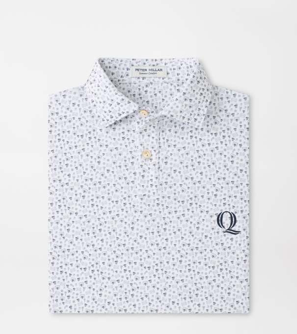 Quinnipiac Buzzer Beater Youth Performance Jersey Polo in White
