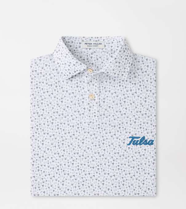 Tulsa Buzzer Beater Youth Performance Jersey Polo in White