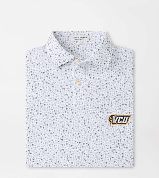 VCU Buzzer Beater Youth Performance Jersey Polo in White