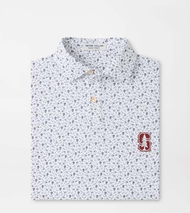 Stanford Kick Off Youth Performance Jersey Polo in Gale Grey