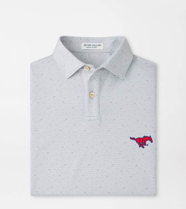 SMU On The Ball Youth Performance Jersey Polo in British Grey