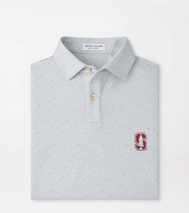 Stanford On The Ball Youth Performance Jersey Polo in British Grey