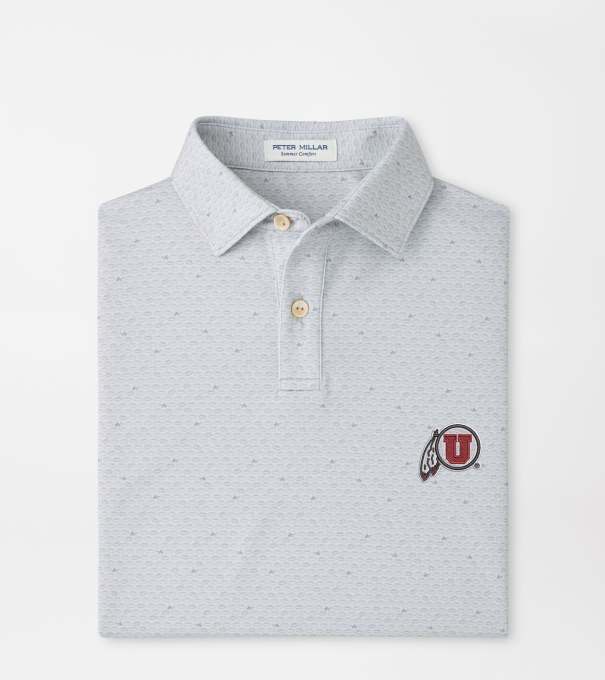 Utah On The Ball Youth Performance Jersey Polo in British Grey