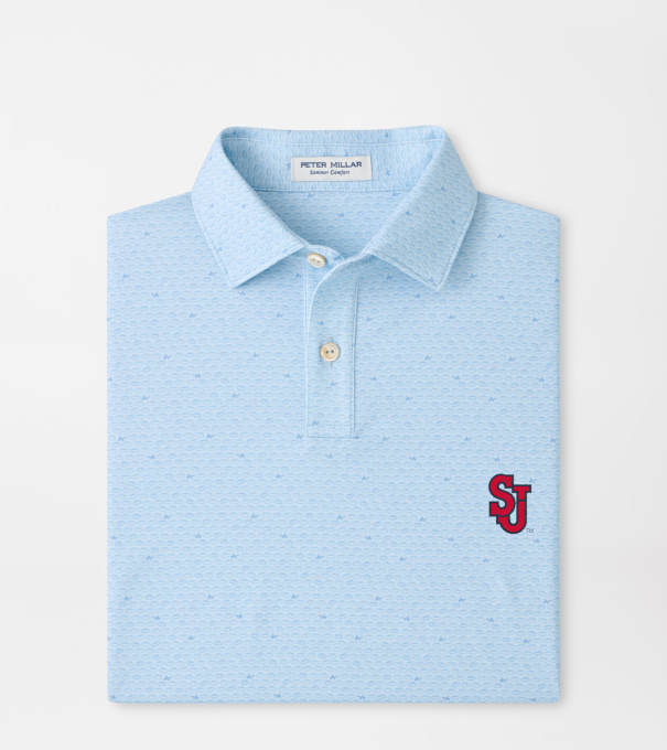 St. Johns University On The Ball Youth Performance Jersey Polo in PALE BLUE
