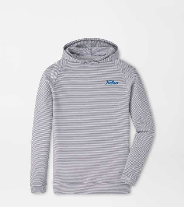 Tulsa Pine Youth Sugar Stripe Performance Hoodie in Iron