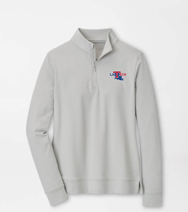Louisiana Tech Women's Perth Performance Pullover in British Grey